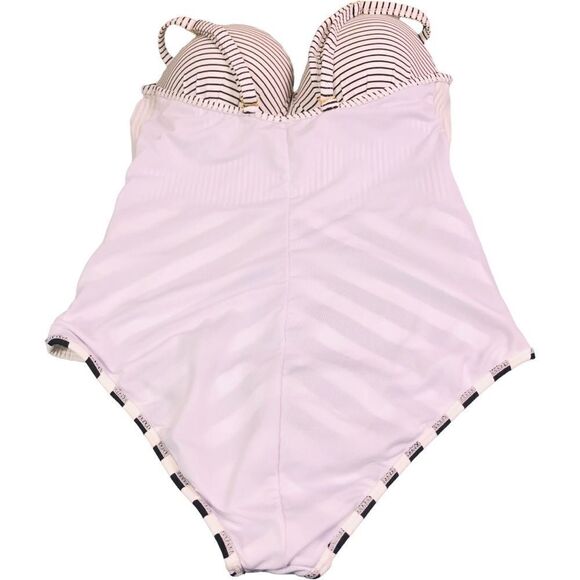 Garotas Retro Stripped Slimming Swimsuit - Picture 4 of 10